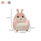 Adorable Upholstered Kids Sofa in White, Pink, and Grey Animal Print Dimensions