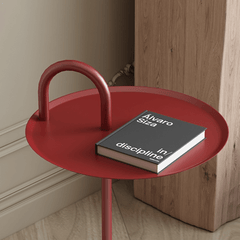 Contemporary Terrazzo Side Table with Easy-Move Design and Eco-Friendly Coating