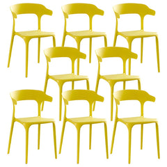 Nordic Backrest Armrest Acrylic Chair with Acrylic Legs for Dining Room Dining Chairs