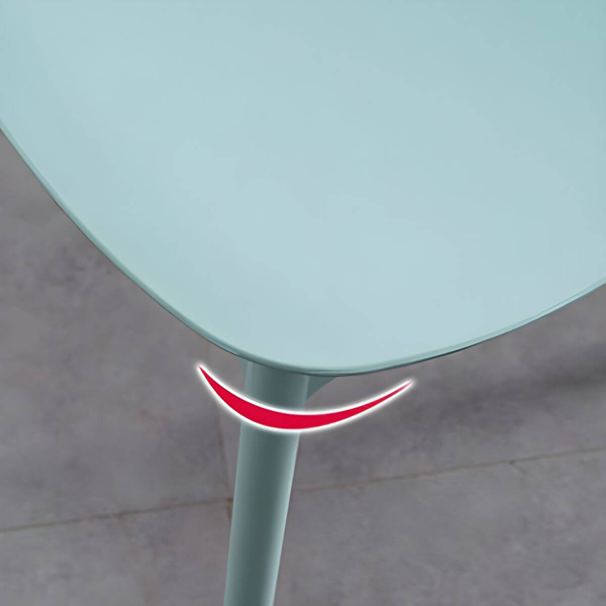 Scandinavian style stackable plastic and acrylic dining side chair for kitchen and dining