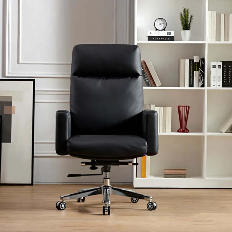 Align High-Back Leather Office Chair with Ergonomic Support