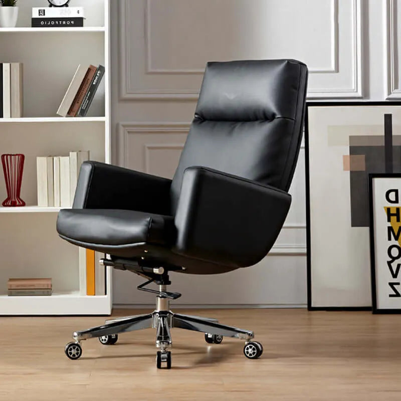 Align High-Back Leather Office Chair with Ergonomic Support