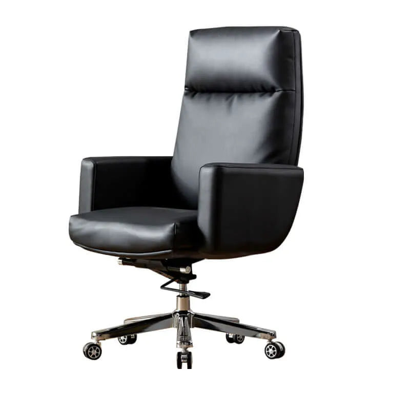 Align High-Back Leather Office Chair with Ergonomic Support Main Product Image Image principale du produit
