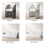 Aluminum Frame Rattan Bed for Outdoor Comfort