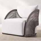 Aluminum Frame Rattan Bed for Outdoor Comfort