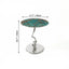 Amazon Green Marble Side Table with Twisted Metal Base, Italian Art Accent Dimensions