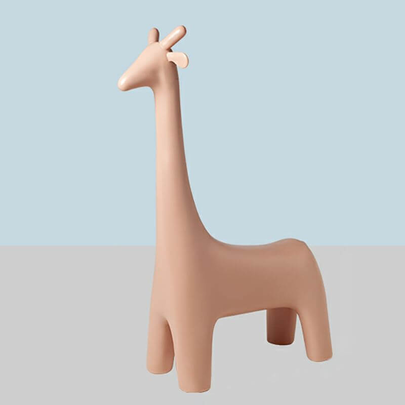 Animal Design Black Plastic Kids Stool - Novelty Seating for Playrooms