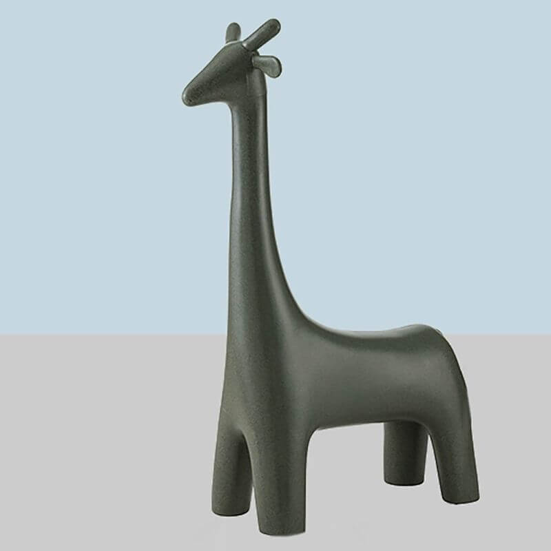 Animal Design Black Plastic Kids Stool - Novelty Seating for Playrooms