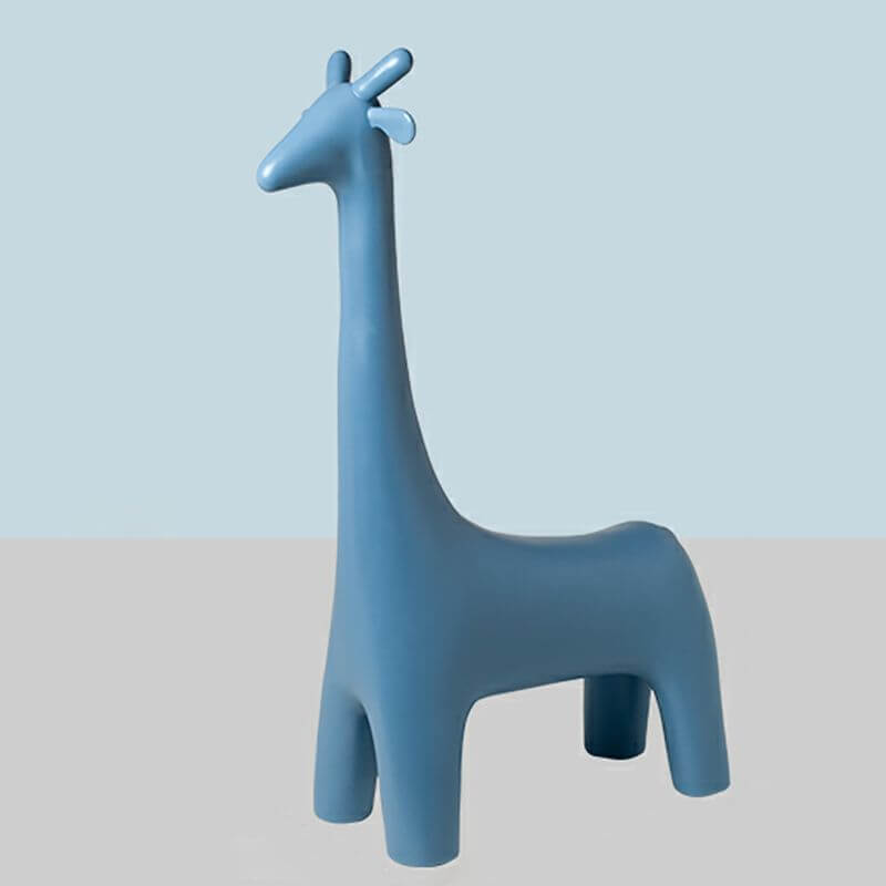 Animal Design Black Plastic Kids Stool - Novelty Seating for Playrooms