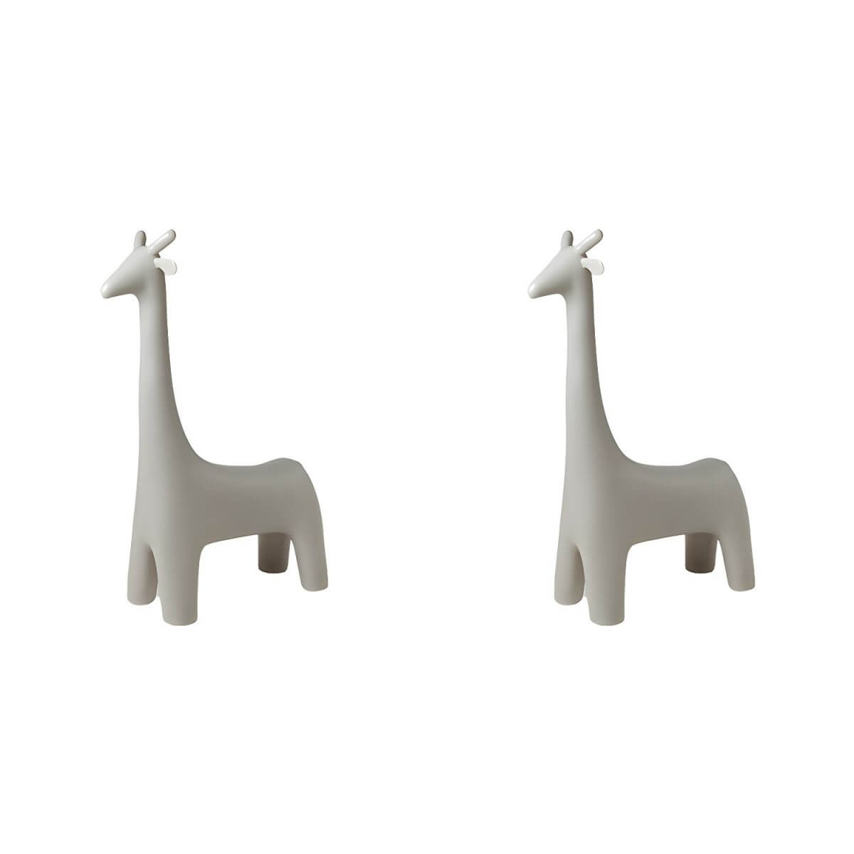 Animal Design Black Plastic Kids Stool - Novelty Seating for Playrooms