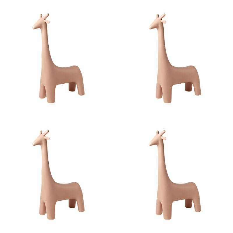 Animal Design Black Plastic Kids Stool - Novelty Seating for Playrooms