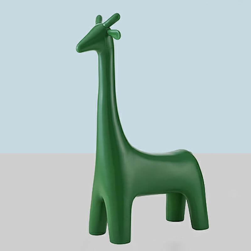 Animal Design Black Plastic Kids Stool - Novelty Seating for Playrooms