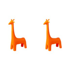 Animal Design Black Plastic Kids Stool - Novelty Seating for Playrooms