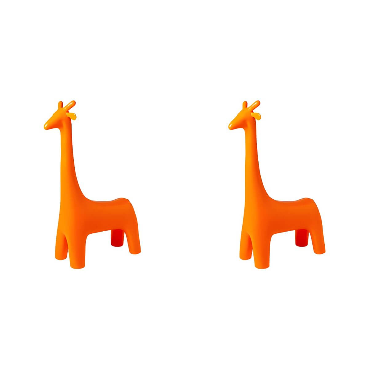 Animal Design Black Plastic Kids Stool - Novelty Seating for Playrooms