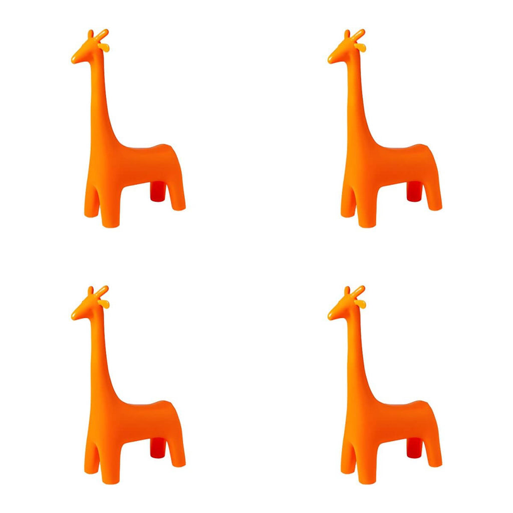 Animal Design Black Plastic Kids Stool - Novelty Seating for Playrooms