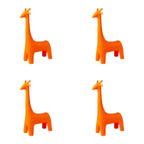 Animal Design Black Plastic Kids Stool - Novelty Seating for Playrooms