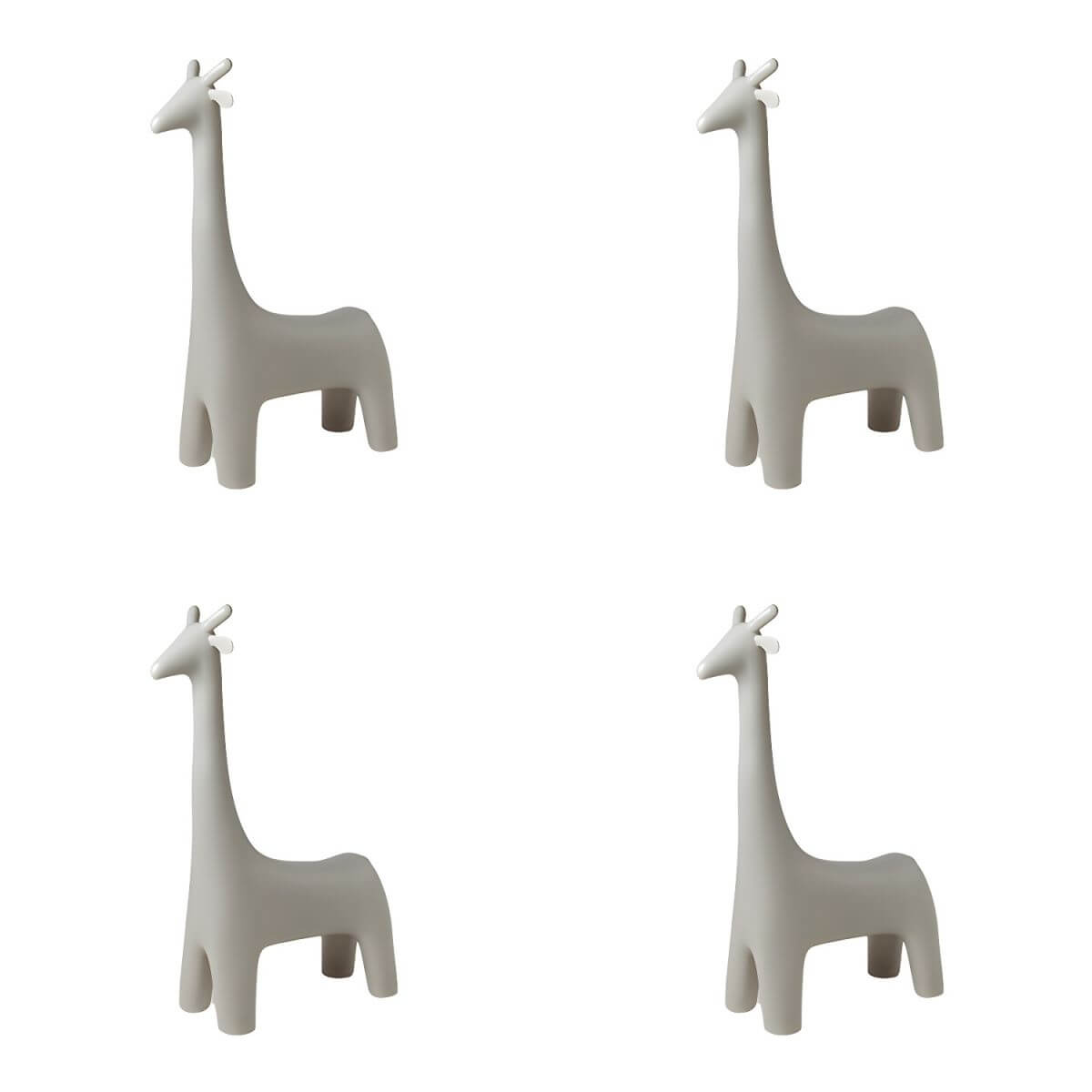 Animal Design Black Plastic Kids Stool - Novelty Seating for Playrooms