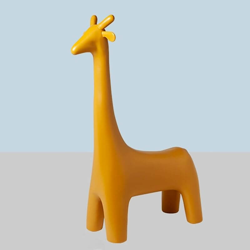 Animal Design Black Plastic Kids Stool - Novelty Seating for Playrooms