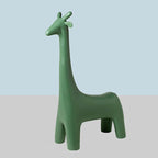 Animal Design Black Plastic Kids Stool - Novelty Seating for Playrooms