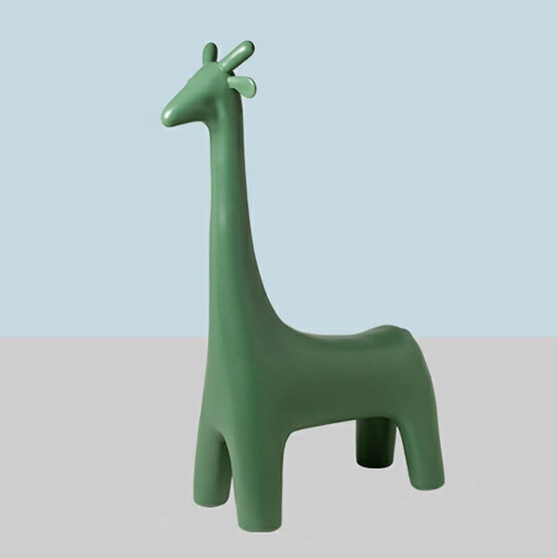 Animal Design Black Plastic Kids Stool - Novelty Seating for Playrooms