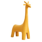 Animal Design Black Plastic Kids Stool - Novelty Seating for Playrooms