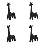 Animal Design Black Plastic Kids Stool - Novelty Seating for Playrooms