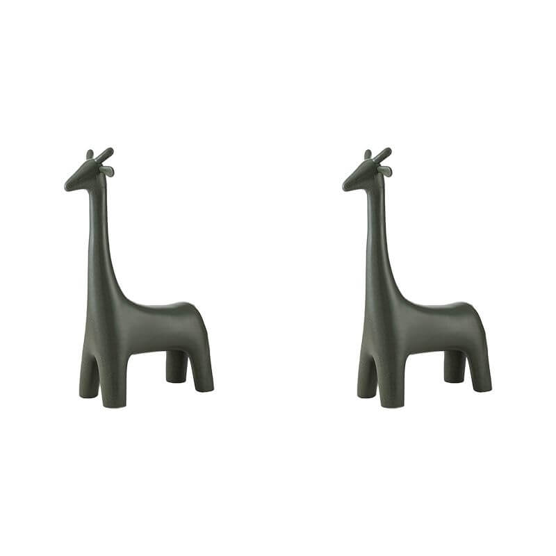 Animal Design Black Plastic Kids Stool - Novelty Seating for Playrooms