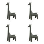 Animal Design Black Plastic Kids Stool - Novelty Seating for Playrooms