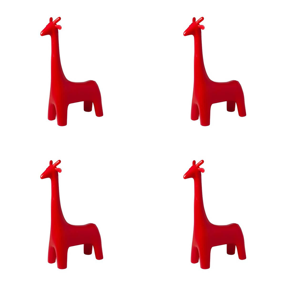 Animal Design Black Plastic Kids Stool - Novelty Seating for Playrooms