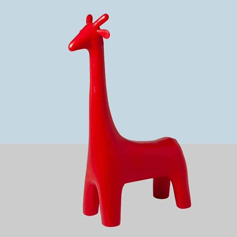 Animal Design Black Plastic Kids Stool - Novelty Seating for Playrooms