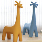 Animal Design Black Plastic Kids Stool - Novelty Seating for Playrooms