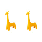 Animal Design Black Plastic Kids Stool - Novelty Seating for Playrooms