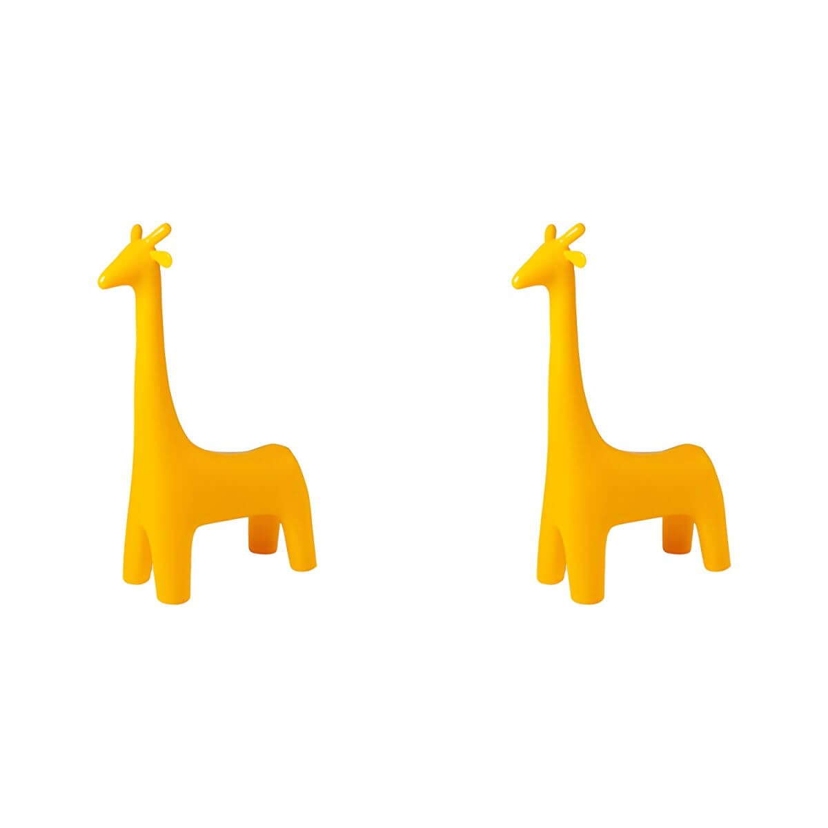 Animal Design Black Plastic Kids Stool - Novelty Seating for Playrooms