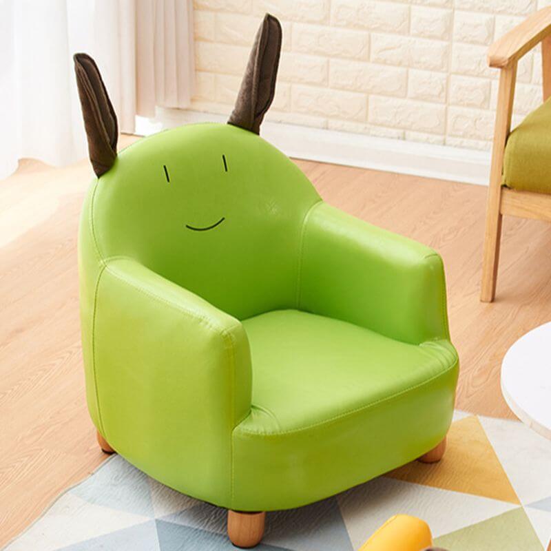 Animal Print Upholstered Kids Sofa with Cotton Material