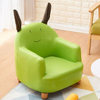 Animal Print Upholstered Kids Sofa with Cotton Material