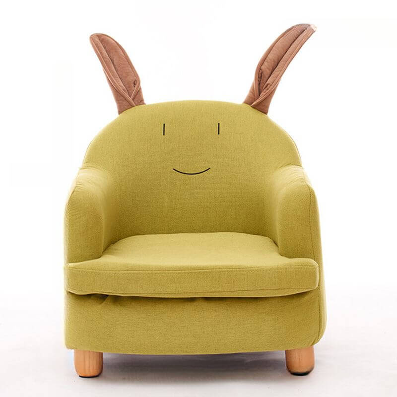 Animal Print Upholstered Kids Sofa with Cotton Material