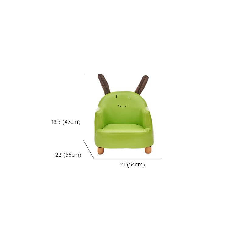 Animal Print Upholstered Kids Sofa with Cotton Material Dimensions