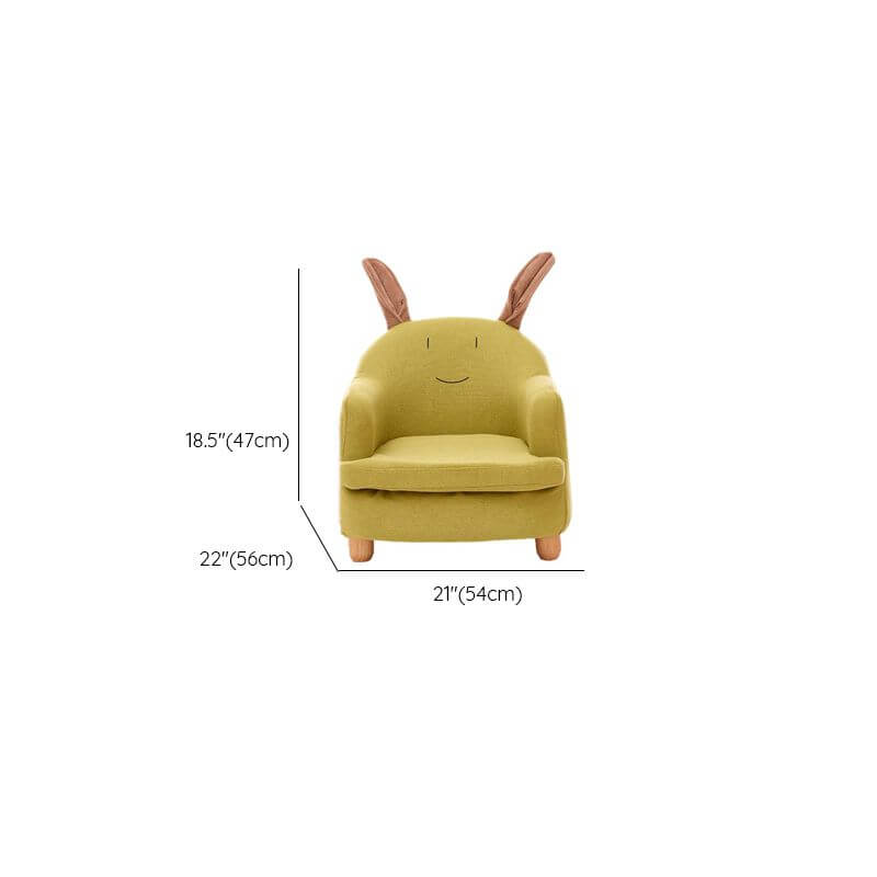 Animal Print Upholstered Kids Sofa with Cotton Material Dimensions