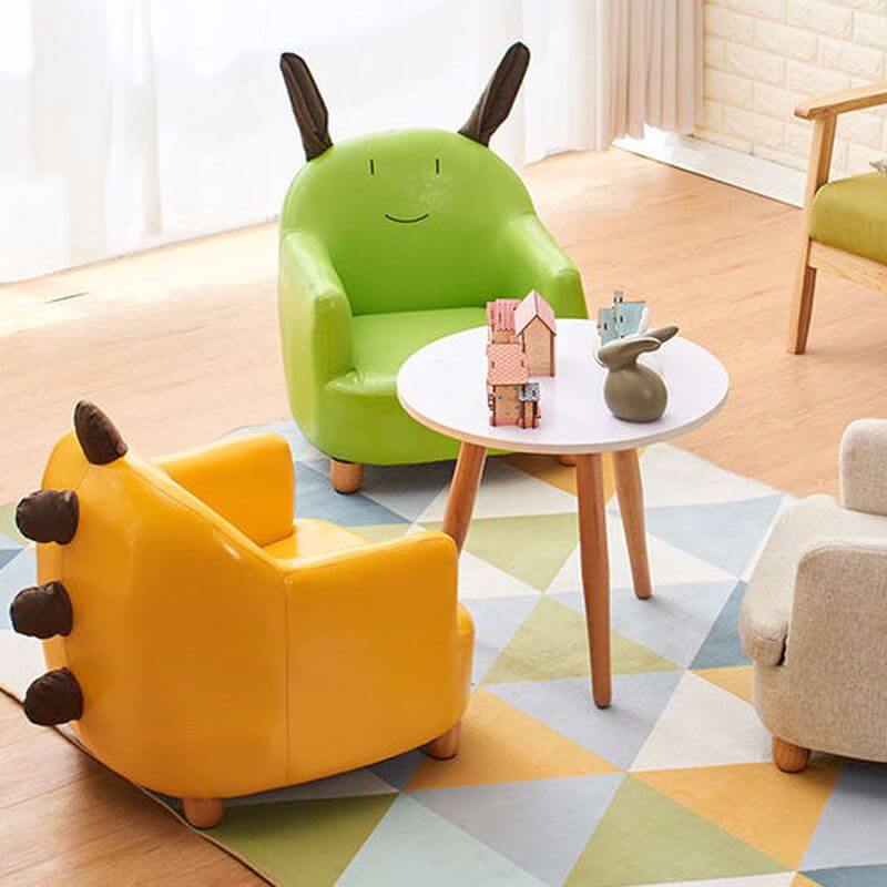 Animal Print Upholstered Kids Sofa with Cotton Material Main Product Image