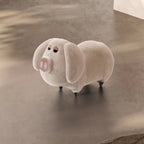 Animal-Shaped Plush Lounge Chair Series With Hidden Casters
