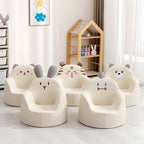 Animal Theme Upholstered Club Chair - Bear, Cat, Dinosaur, Rabbit
