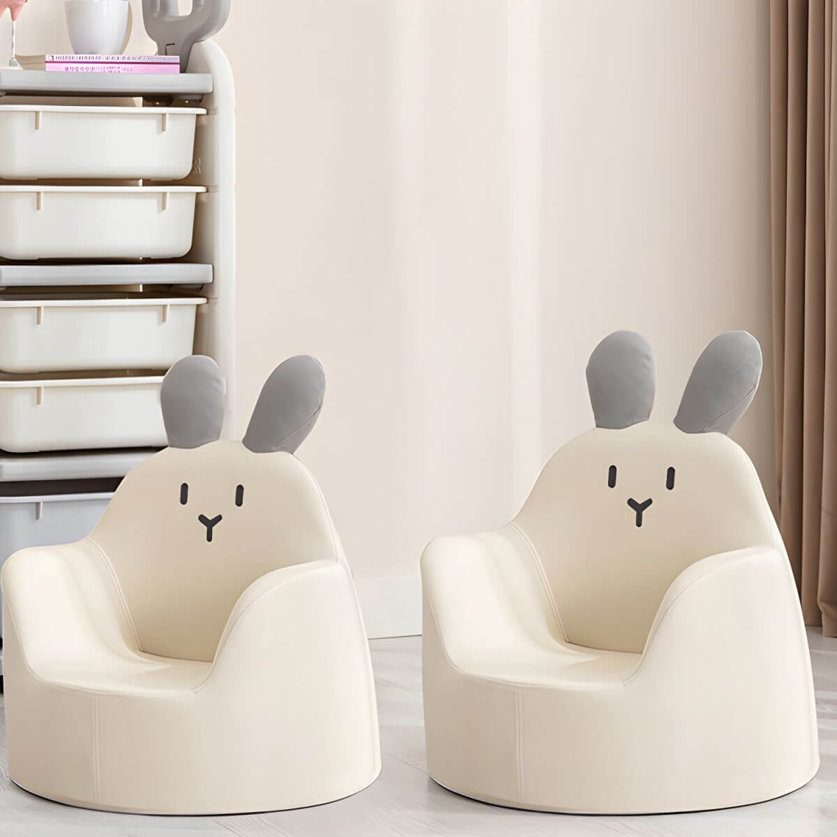 Animal Theme Upholstered Club Chair - Bear, Cat, Dinosaur, Rabbit