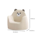 Animal Theme Upholstered Club Chair - Bear, Cat, Dinosaur, Rabbit Dimensions