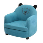 Animal-Themed Upholstered Club Sofa for Kids - Bear Design in Pink