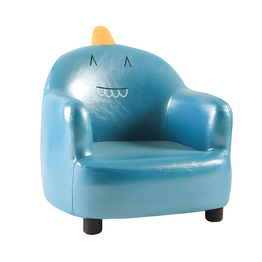 Animal-Themed Upholstered Club Sofa for Kids - Bear Design in Pink