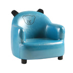 Animal-Themed Upholstered Club Sofa for Kids - Bear Design in Pink