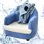 Animal-Themed Upholstered Club Sofa for Kids - Bear Design in Pink