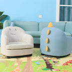 Animal-Themed Upholstered Club Sofa for Kids - Bear Design in Pink