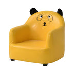 Animal-Themed Upholstered Club Sofa for Kids - Bear Design in Pink