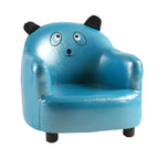 Animal-Themed Upholstered Club Sofa for Kids - Bear Design in Pink